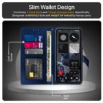 Shock Proof Flip Cover Back Case for Cmf By Nothing Phone 2 Pro 5G | Magnetic Wallet Leather Case with Stand - Image 3