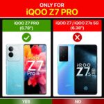 Shock Proof Back Case Mobile Cover for iQOO Z7 Pro | Vivo T2 Pro 5G | Back Cover Case (Tough Armor | Hybrid PC + TPU | Ring Holder & in-Built Kickstand | Black) - Image 2