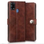 Shock Proof Flip Cover Back Case for Samsung Galaxy M31 | Magnetic Wallet Leather Case with Stand - Image 2