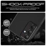 Back Cover for Samsung Galaxy M55 5G | M55s 5G | F55 5G | Ultra Slim Soft Rubberised Case | Inner Velvet Fabric Lining | Matte Silicone Flexible Mobile Case | Camera Protection - Black - Image 4