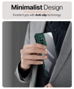 Shock Proof Clear Back Case Mobile Cover for Xiaomi Redmi Note 10 Pro/Pro Max (Hard | Hybrid PC + TPU | Full Armour Device & Camera Protection | Camo Green) - Image 5