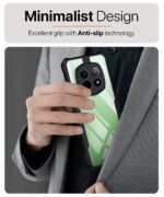 TPU+PC Shock Proof Clear Protective Back Case for Realme P2 Pro 5G - Airedge Technology | 360 Degree Camera Protection | Transparent Hybrid Back Case Mobile Cover - Black - Image 5