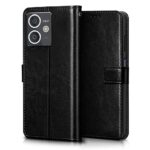 Shock Proof Flip Cover Back Case for Hmd Crest 5G | Magnetic Wallet Leather Case with Stand - Image 3