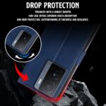 Shock Proof Flip Cover Back Case for Iqoo Z7 5G | Magnetic Wallet Leather Case with Stand - Image 5