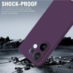 Back Cover for Vivo X200 FE 5G | Ultra Slim Soft Rubberised Case | Inner Velvet Fabric Lining | Matte Silicone Flexible Mobile Case | Camera Protection - Purple - Image 3