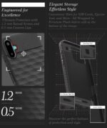 Back Cover for Samsung Galaxy M06 5G | Galaxy F06 5G with Hexa Cube Design | Ultra Slim Soft Rubberised Case | Inner Velvet Fabric | Matte Silicone Mobile Case | Camera Protection - Black - Image 6