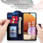 Shock Proof Flip Cover Back Case for Samsung Galaxy A32 4G Flip Case | Magnetic Wallet Leather Case with Stand - Image 3