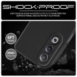 Back Cover for Oppo K12x 5G | Ultra Slim Soft Rubberised Case | Inner Velvet Fabric Lining | Matte Silicone Flexible Mobile Case | Camera Protection - Black - Image 3