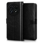 Shock Proof Flip Cover Back Case for Realme 13 Pro 5G | Magnetic Wallet Leather Case with Stand - Image 4