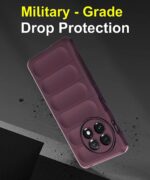 Ultimate Silicon Back Cover Case for 1+ OnePlus 11 5G | Military Grade Drop Protection Shockproof Bumper | Anti-Slip Grip | Scratch Proof Micro-Fibre Cloth Inside (Crimson Red) - Image 4