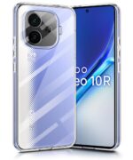 Transparent Back Cover Case for iQOO Neo 10R 5G | Raised Bumps for Full Device & Camera Protection Shockproof TPU Silicone Back Case Mobile Cover Transparent - Image 2