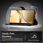 Shock Proof Flip Cover Back Case for Iqoo Z10R 5G | Magnetic Wallet Leather Case with Stand - Image 5