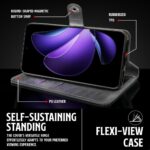 Shock Proof Flip Cover Back Case for Oppo Reno 13 Pro 5G | Magnetic Wallet Leather Case with Stand - Image 8