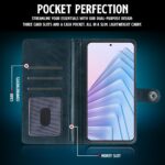 Shock Proof Flip Cover Back Case for Redmi Note 14 Se 5G | Magnetic Wallet Leather Case with Stand - Image 6