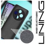 Back Cover for Redmi A4 5G | Poco C75 5G | 14C 5G | Poco M7 | Ultra Slim Soft Rubberised Case | Inner Velvet Fabric Lining | Matte Silicone Flexible Mobile Case | Camera Protection - Black - Image 3