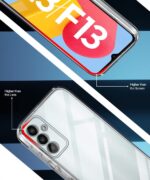Ultra-Hybrid Crystal Clear Back Case Cover for Samsung Galaxy M13 | F13 4G | Hard Back | Slim Fit Shockproof Design | Camera Protection Bump | Back Cover Case (PC,TPU | Transparent) - Image 5