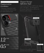 Back Cover for Mi Redmi 13C 5G | Redmi 13C 4G | Poco M6 5G | Poco C65 | Hexa Cube Design | Inner Velvet Fabric Soft Case | Matte Silicone Flexible Mobile Case | Camera Protection - Black - Image 6