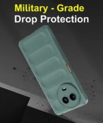 kelpuj Ultimate Silicon Back Cover Case for Realme Narzo 60X 5G | 11 | 11X 5G | Military Grade Drop Protection Shockproof | Anti-Slip Grip | Scratch Proof Micro-Fibre Cloth Inside (Forest Green) - Image 6