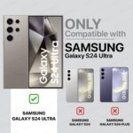 Slim Frameless Back Cover for Samsung Galaxy S24 Ultra 5G | Ultra Thin Lightweight Design & Camera Protection | Soft Matte Silicone Flexible Mobile Case (Grey) - Image 2