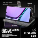 Shock Proof Flip Cover Back Case for Realme Narzo N61 | Magnetic Wallet Leather Case with Stand - Image 8