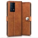 Shock Proof Flip Cover Back Case for Iqoo Z5 5G | Magnetic Wallet Leather Case with Stand - Image 2