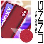 Back Cover for Samsung Galaxy F05 | M05 | A05 | Ultra Slim Soft Rubberised Case | Inner Velvet Fabric Lining | Silicone Flexible Mobile Case | Camera Protection - Crimson Red - Image 4
