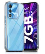 Crystal Clear Transparent Back Case Cover for Tecno Spark 9 | Full Device & Camera Protection Shockproof TPU Silicone Back Cover Case Transparent - Image 2