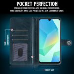 Shock Proof Flip Cover Back Case for Samsung Galaxy A16 5G | Magnetic Wallet Leather Case with Stand - Image 6