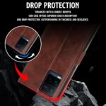 Shock Proof Flip Cover Back Case for Vivo Y21 | Magnetic Wallet Leather Case with Stand - Image 6