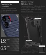 Back Cover for Mi Redmi 13C 5G | Redmi 13C 4G | Poco M6 5G | Poco C65 | Hexa Cube Design | Inner Velvet Fabric Soft Case | Matte Silicone Flexible Mobile Case | Camera Protection - Blue - Image 6