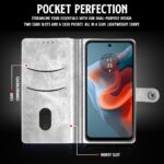 Shock Proof Flip Cover Back Case for Motorola Moto G34 5G | Magnetic Wallet Leather Case with Stand - Image 6