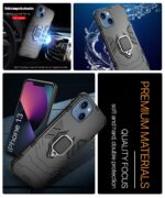 kelpuj Crystal Clear Transparent Back Case for Compatible with Apple iPhone 13 | Shockproof TPU Silicone Cover Full Body & Camera Protection - Image 7