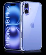 Crystal Clear Transparent Back Cover Case Compatible with iPhone 16 Plus Shockproof Flexible TPU Silicone Case with Full Body & Camera Protection Transparent