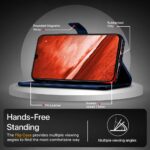 Shock Proof Flip Cover Back Case for Samsung Galaxy M36 5G | Magnetic Wallet Leather Case with Stand - Image 8