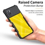 Shock Proof Clear Back Cover Case Mobile Cover for Poco X4 Pro 5G (Hard | Hybrid PC + TPU | Full Armour Device & Camera Protection | Black) - Image 5
