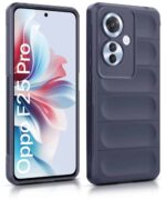 Ultimate Silicon Back Cover Case for Oppo F25 Pro 5G | Military Grade Drop Protection Shockproof Bumper | Anti-Slip Grip | Scratch Proof Micro-Fibre Cloth Inside (Deep Blue) - Image 4