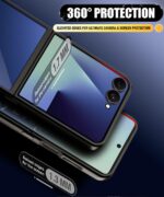 Shock Proof Flip Cover Back Case for Samsung Galaxy Z Flip 7 5G | Magnetic Wallet Leather Case with Stand - Image 5