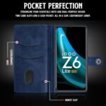 Shock Proof Flip Cover Back Case for Iqoo Z6 Lite 5G | Magnetic Wallet Leather Case with Stand - Image 6