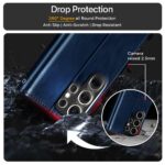 Shock Proof Flip Cover Back Case for Samsung Galaxy S25 Ultra 5G | Magnetic Wallet Leather Case with Stand - Image 8