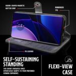 Shock Proof Flip Cover Back Case for Motorola Moto Edge 40 5G | Magnetic Wallet Leather Case with Stand - Image 5