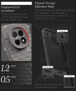 Back Cover for Oppo F29 5G with Hexa Cube Design | Ultra Slim Soft Rubberised Case | Inner Velvet Fabric | Matte Silicone Flexible Mobile Case | Camera Protection - Grey - Image 4