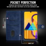 Shock Proof Flip Cover Back Case for Samsung Galaxy M30S | Magnetic Wallet Leather Case with Stand - Image 4