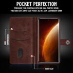 Shock Proof Flip Cover Back Case for Realme Narzo 60 Pro | Magnetic Wallet Leather Case with Stand - Image 4