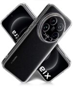 Ultra-Hybrid Clear Back Case Cover Designed for Xiaomi 14 Ultra 5G | Sleek Hard Back | Cushion Edge Technology Shockproof Drop & Camera Protection Bump Transparent - Image 2