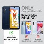 Shock Proof Flip Cover Back Case for Samsung Galaxy M14 5G | Magnetic Wallet Leather Case with Stand - Image 2