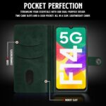 Shock Proof Flip Cover Back Case for Samsung Galaxy F14 5G | Magnetic Wallet Leather Case with Stand - Image 4