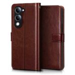 Shock Proof Flip Cover Back Case for Vivo T4 Lite 5G | Magnetic Wallet Leather Case with Stand - Image 2
