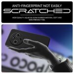 Back Cover for Redmi A4 5G | Poco C75 5G | 14C 5G | Poco M7 | Ultra Slim Soft Rubberised Case | Inner Velvet Fabric Lining | Matte Silicone Flexible Mobile Case | Camera Protection - Black - Image 5