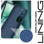 Back Cover for iQOO Z9s 5G | Vivo V40e 5G | Ultra Slim Soft Rubberised Case | Inner Velvet Fabric Lining | Matte Silicone Flexible Mobile Case | Camera Protection - Blue - Image 4