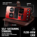 Shock Proof Flip Cover Back Case for 1+ Oneplus 10R 5G | Magnetic Wallet Leather Case with Stand - Image 8